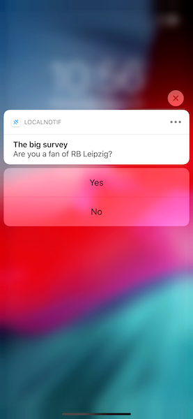 Local Notification with Action buttons and Image\u200a—\u200aIonic 5 Capacitor iOS app