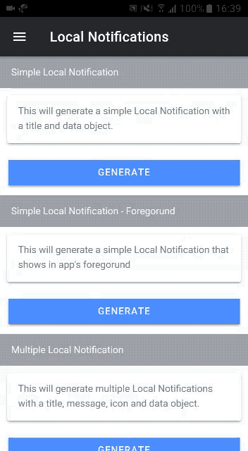 Local notification in Ionic 5 app\u200a—\u200aAndroid implementation