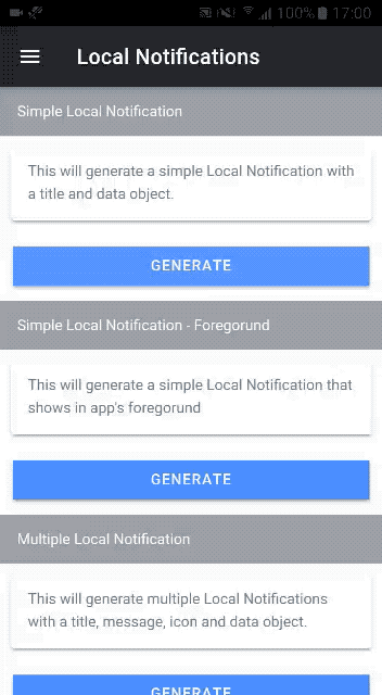 Foreground Local Notification in Ionic 5 app\u200a—\u200aAndroid