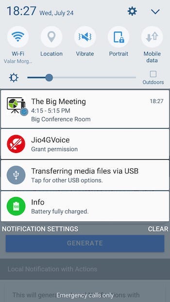 Local Notification with Multi-line message\u200a—\u200aIonic 5 Capacitor Android app