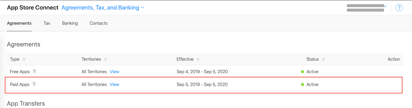 App Store Connect requires you to accept all agreements, and enter Tax and Banking info for In-App Purchases