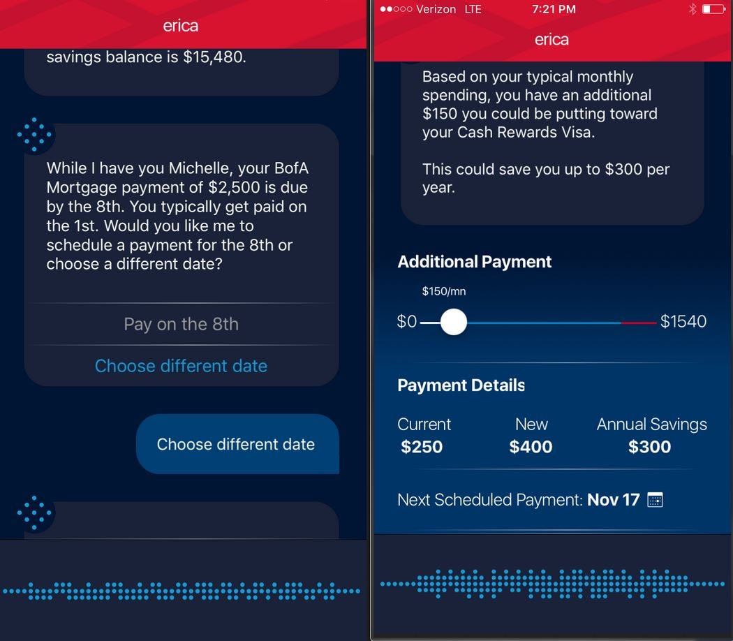 Date difference. Erica, a Virtual Assistant from the Bank of America..