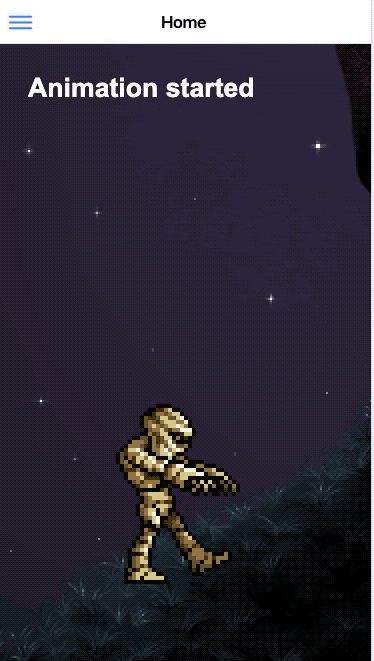 A zombie walking\u200a—\u200aUsing Phaser in capacitor app