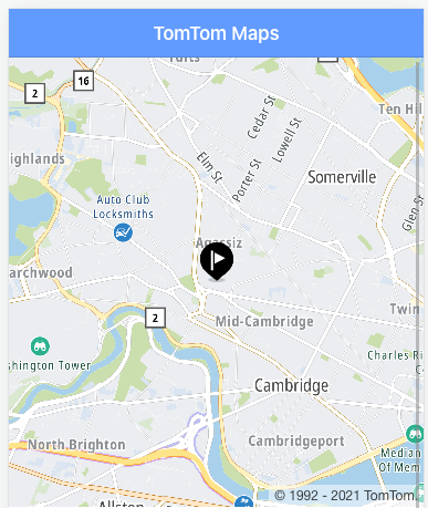 Marker in TomTom Maps\u200a—\u200aIonic apps