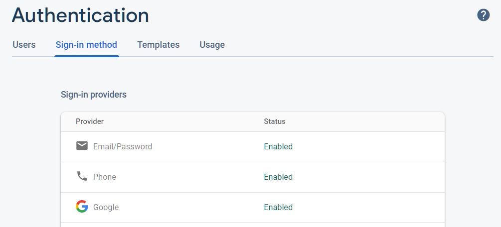 Sign-in methods
