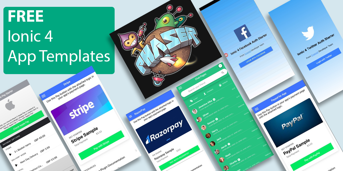 How to get 8 amazing Ionic 4 starters for free !