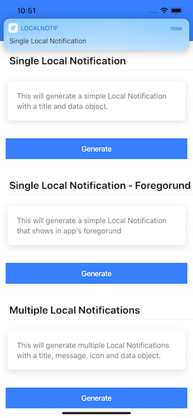 Foreground Local Notification in Ionic 5 app\u200a—\u200aiOS