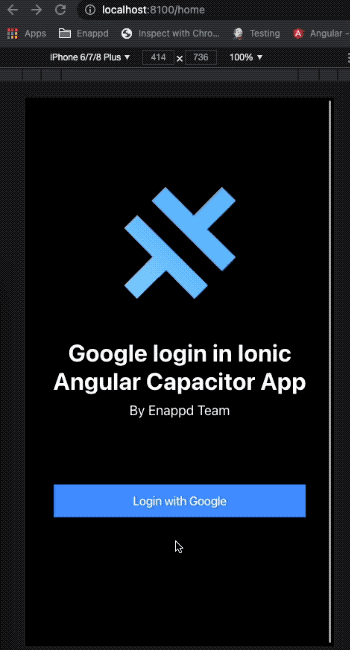 Google login on Web\u200a—\u200aIonic Capacitor Angular app