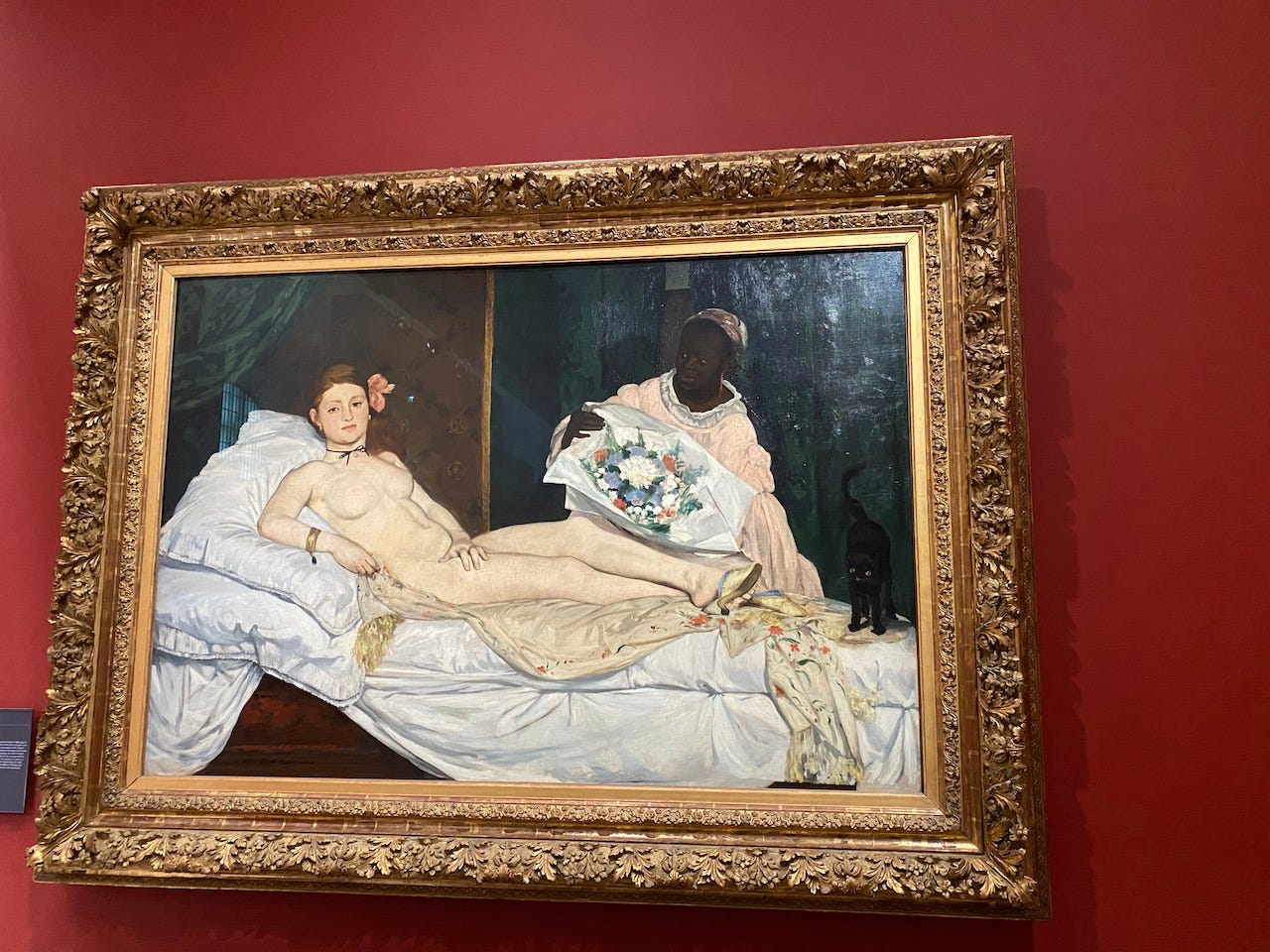 Olympia / Manet, he was also a part of the Realism art movement. This has traces from both movement.