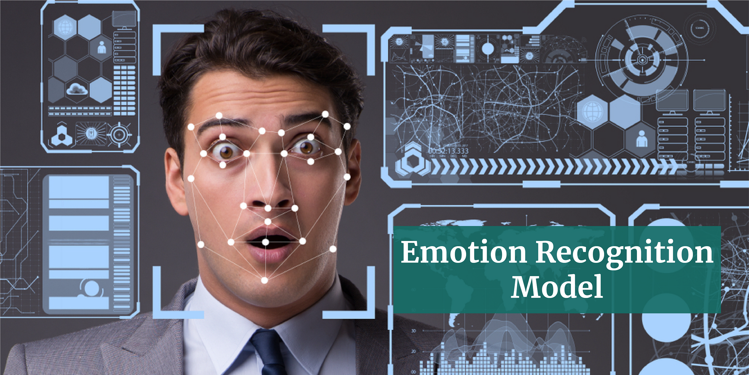 Emotion recognition. Face Concept.