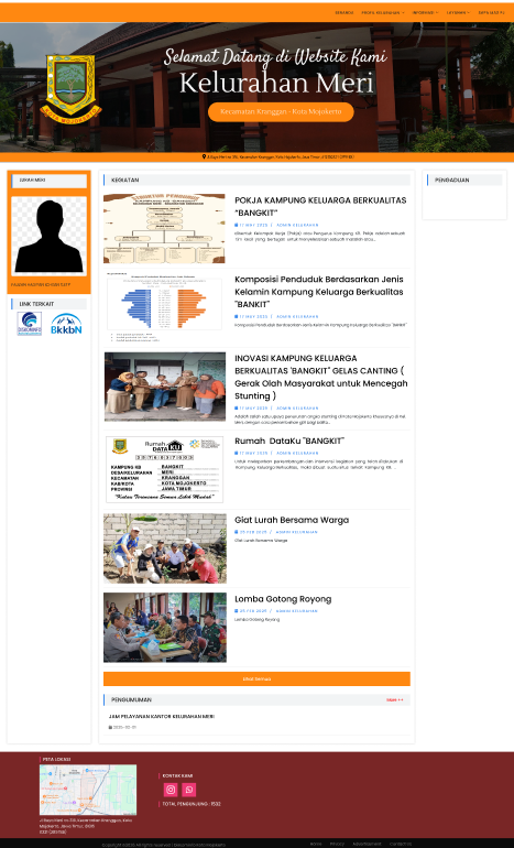 Transformasi Digital Kelurahan Meri: Mengubah Website Desa Menjadi Lebih Ramah Warga