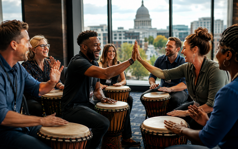 Why Interactive Drumming Is the Ultimate Team-Building Experience for Madison, WI Companies