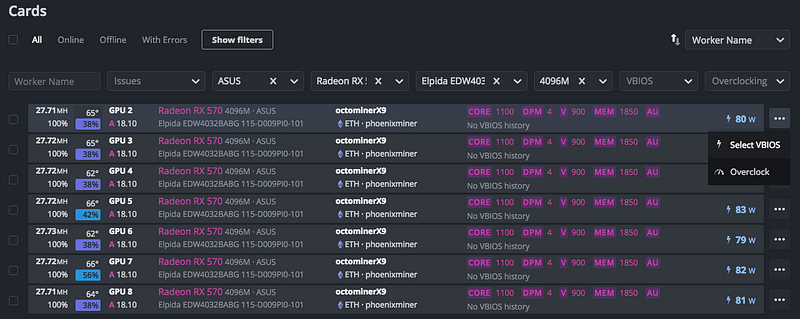 Hive os настройка