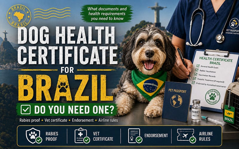 Dog Health Certificate for Brazil: Rules & Timing