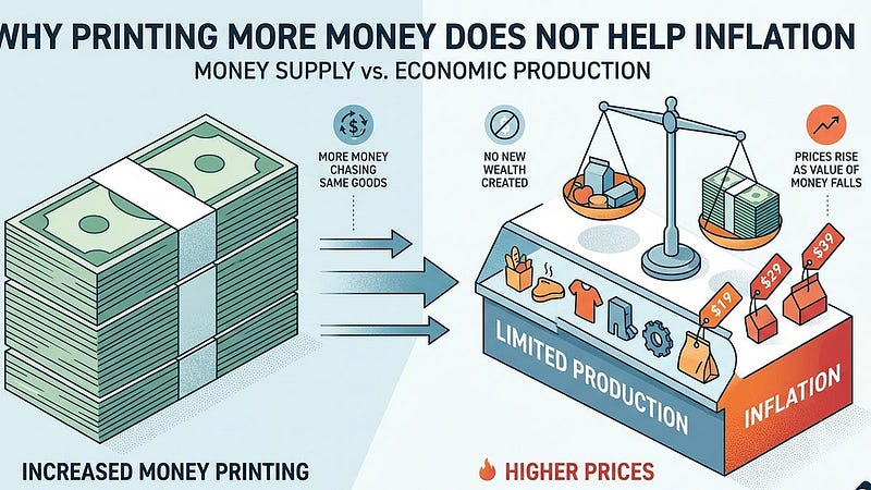 How printing more money doesn’t help inflation