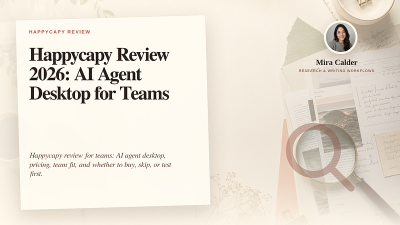Happycapy Review 2026: AI Agent Desktop for Teams