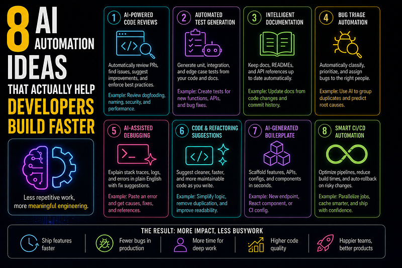 8 AI Automation Ideas That Actually Help Developers Build Faster