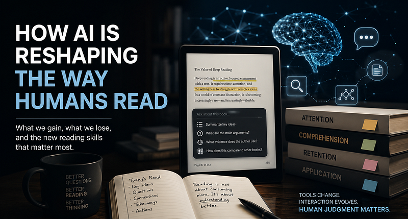 How AI Is Reshaping The Way Humans Read — And Why That Matters