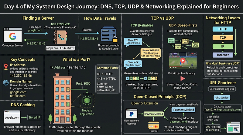 DNS, TCP, UDP & Networking Explained for Beginners