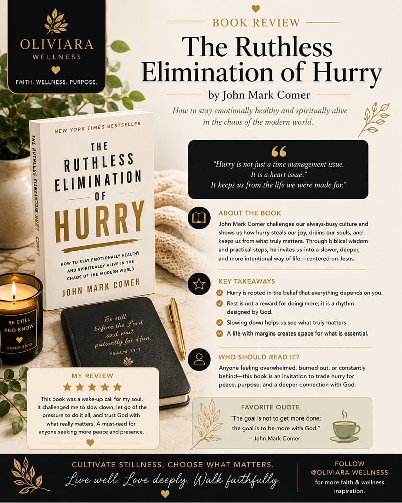 Book Review: The Ruthless Elimination of Hurry — Why Slowing Down Might Be the Most Spiritual…