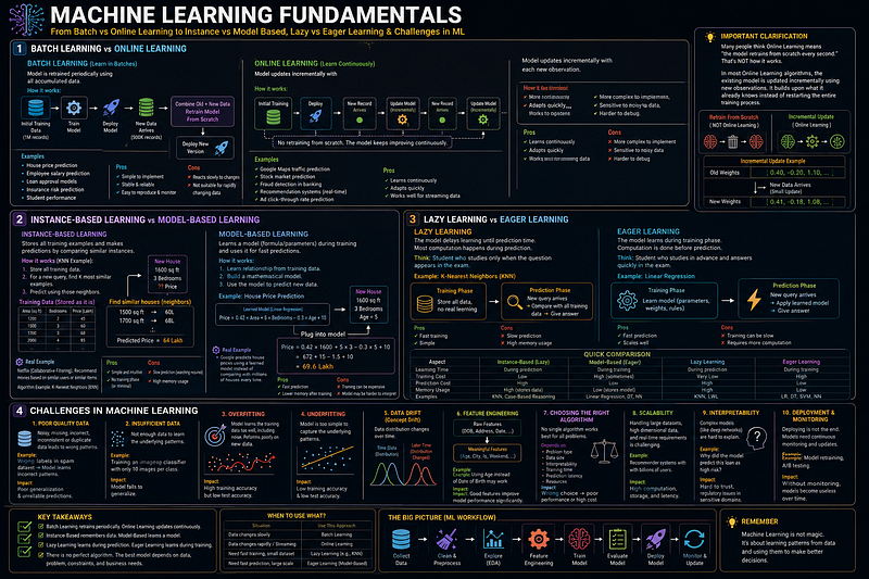 Beyond Training: Understanding Batch Learning, Online Learning, Instance-Based Learning and the…