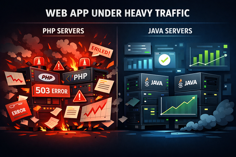 Why Our PHP App Collapsed Under Load — And Java Didn’t