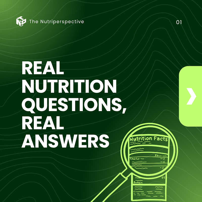 From Garri to Supplements: Real Nutrition Questions, Real Answers
