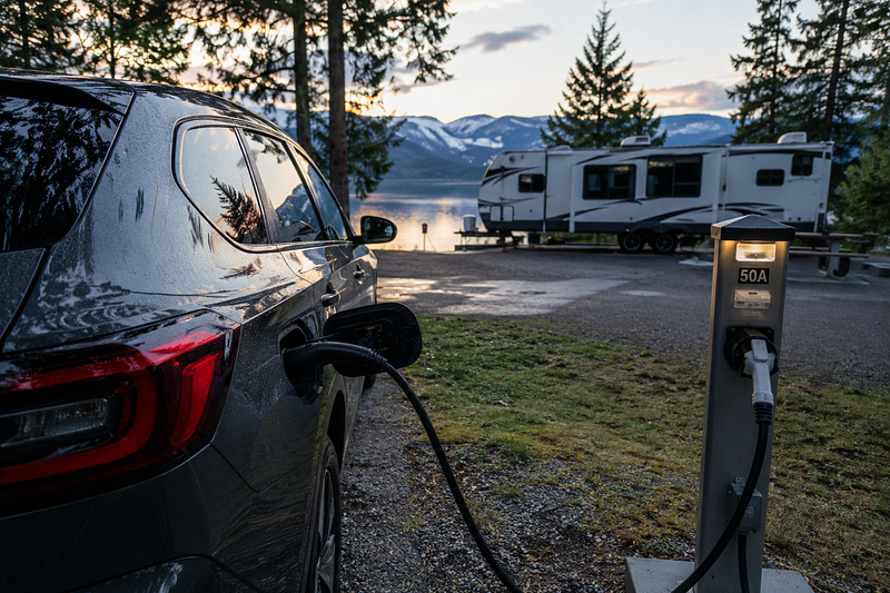 Charging an EV at an RV Park: What You Need to Know