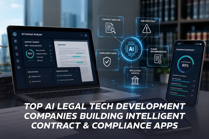 Top 10 AI Legal Tech Development Companies Building Intelligent Contract & Compliance Apps