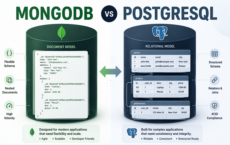 MongoDB vs PostgreSQL: Which Database Should You Choose in 2026?