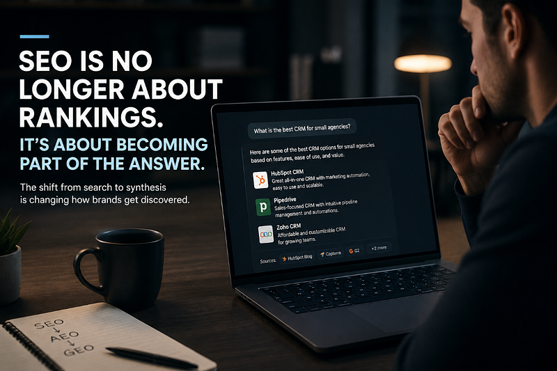 SEO Is No Longer About Rankings. It’s About Becoming Part of the Answer.