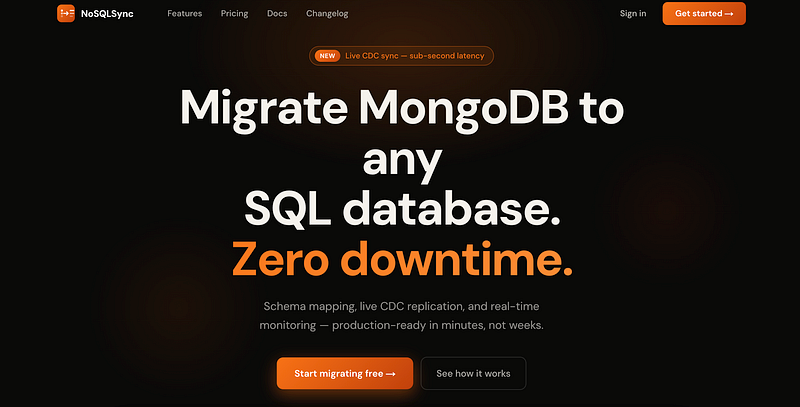 Stop Writing Database Migration Scripts: How to Migrate MongoDB to SQL Faster