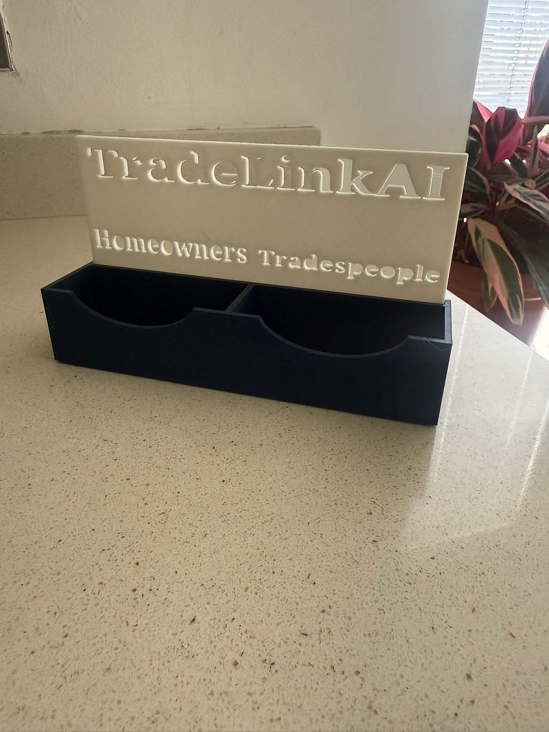 Why I 3D Printed My Own Business Card Holders.