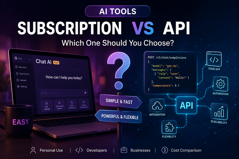 AI Subscription or API: Which One Should You Choose?