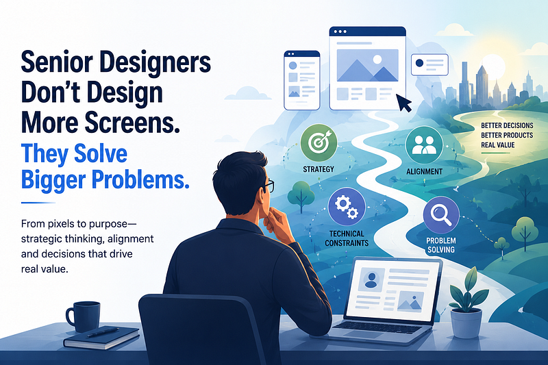 Senior Designers Don’t Design More Screens. They Solve Bigger Problems.