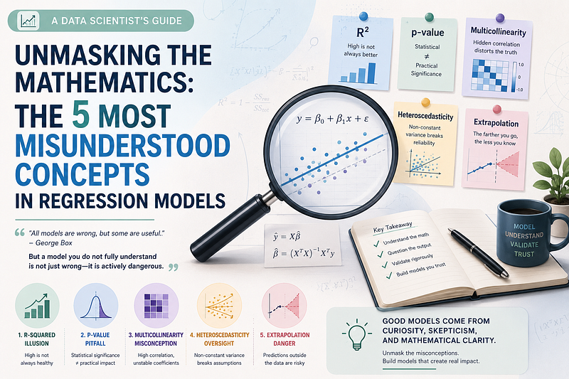Unmasking the Mathematics: The 5 Most Misunderstood Concepts in Regression Models