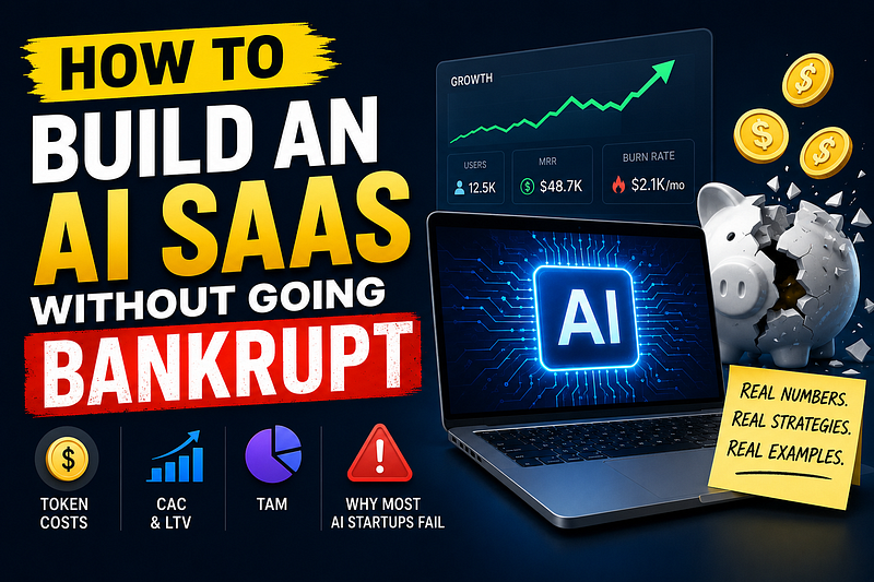 How to Build an AI SaaS Without Going Bankrupt (Token Costs, CAC, TAM & Why Most AI Startups Fail)