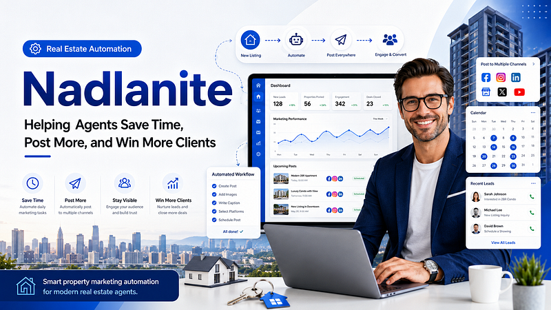 Nadlanite: The Smart Real Estate Automation Platform Helping Agents Save Time, Post More, and Win…