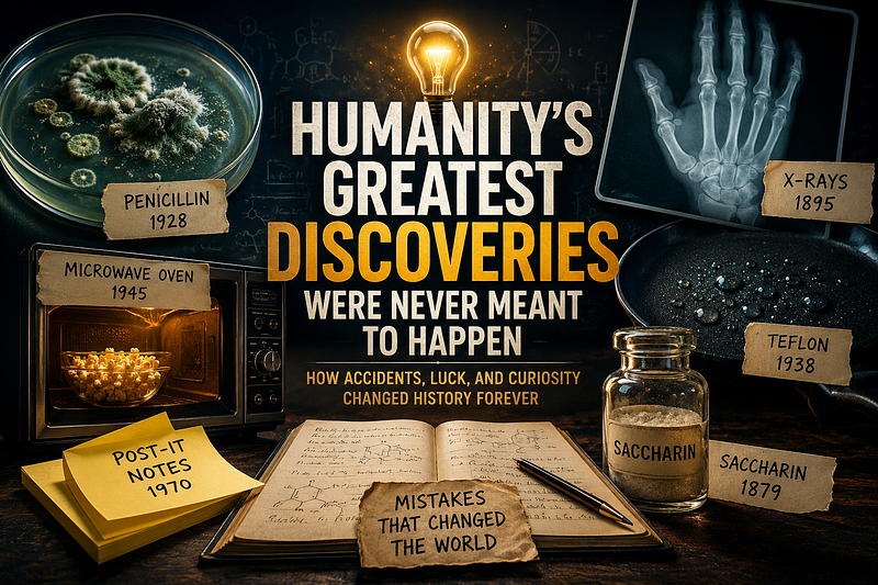 Humanity's Greatest Discoveries Were Never Meant to Happen: How Accidents Changed History Forever