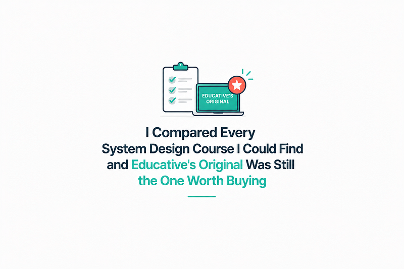 I Compared Every System Design Course I Could Find, and Educative’s Original Was Still the One…