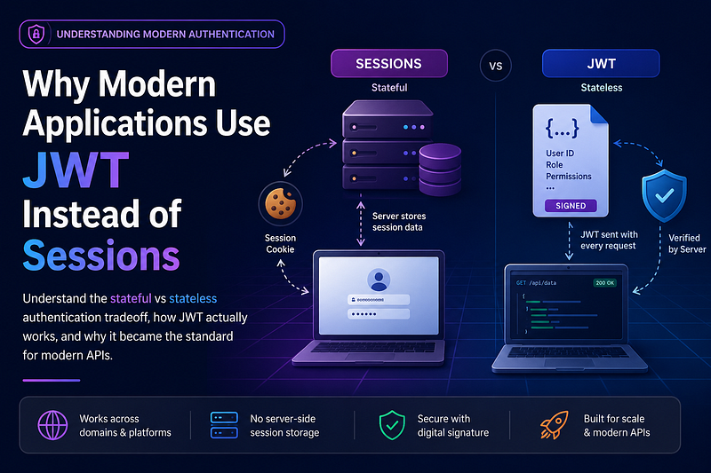 Why Modern Applications Use JWT Instead of Sessions