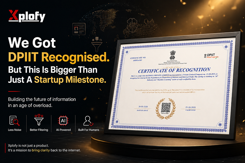 We Got DPIIT Recognised. But This Is Bigger Than Just A Startup Milestone.