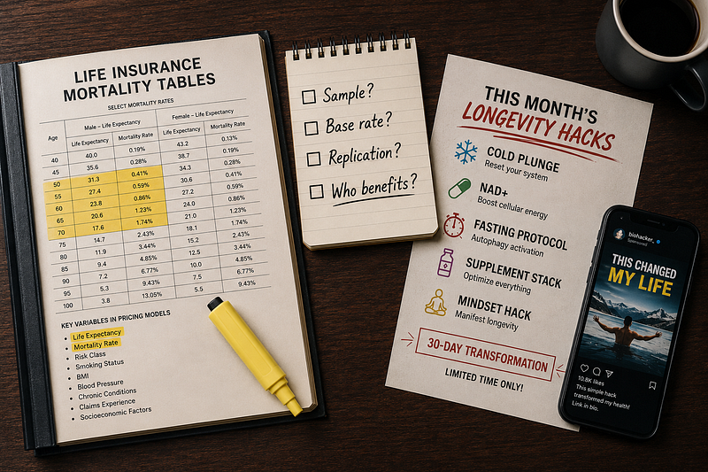 Why Insurance Companies May Understand Longevity Better Than Biohackers