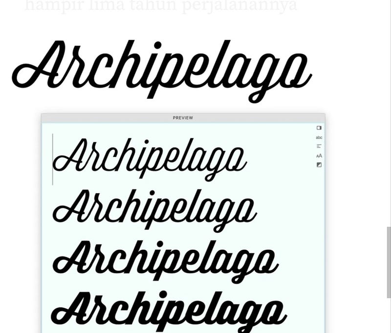 Behind the Font