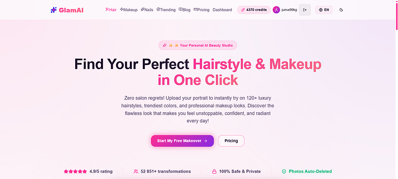 GlamAI: Try Your New Beauty Look Before Changing It in Real Life