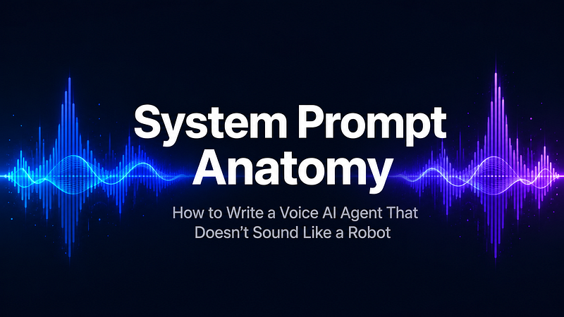 System Prompt Anatomy: How to Write a Voice AI Agent That Doesn’t Sound Like a Robot