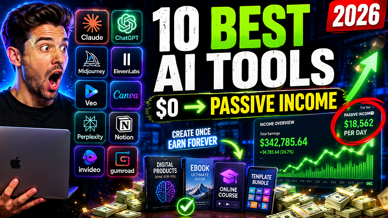 10 Best AI Tools for Digital Side Hustles in 2026 — Must Try