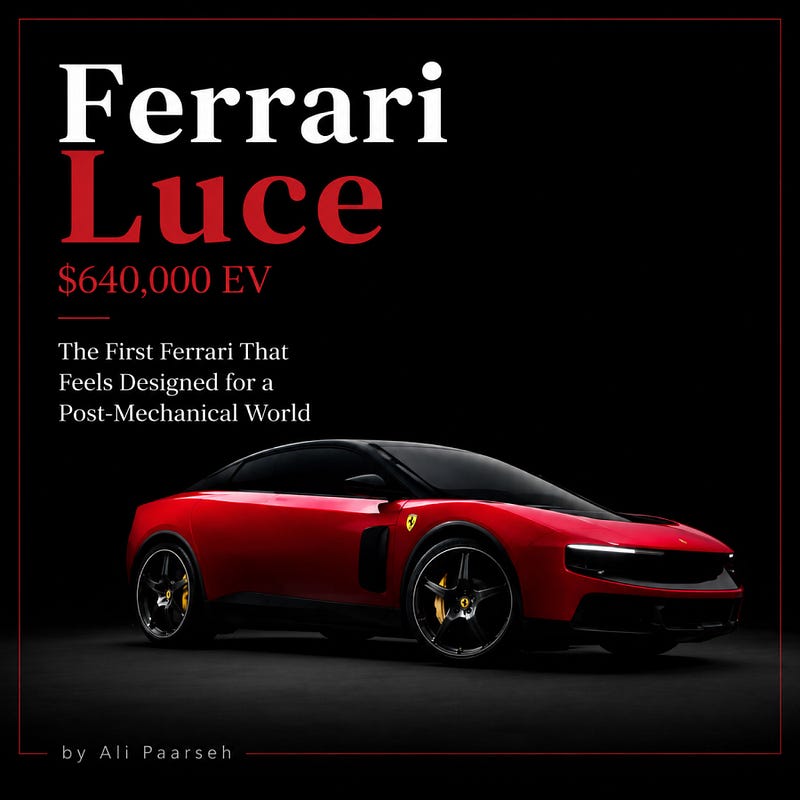 Ferrari Luce $640,000 EV: Why Ferrari’s First Electric Car Feels Less Like a Supercar and More