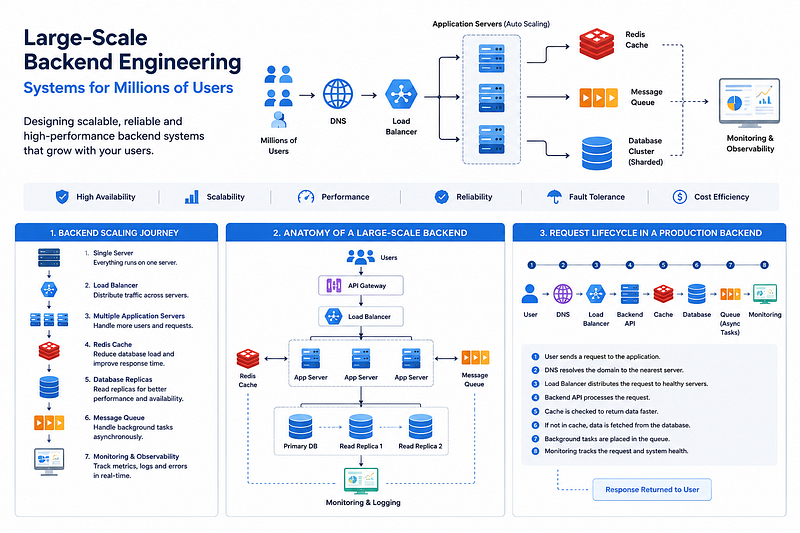 Large-Scale Backend Engineering: Systems for Millions of Users