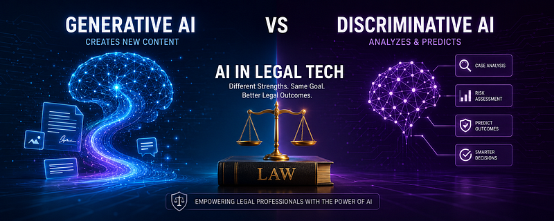 Generative vs Discriminative AI in Legal Tech: What’s the Difference?